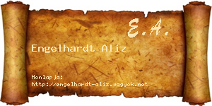 Engelhardt Aliz névjegykártya